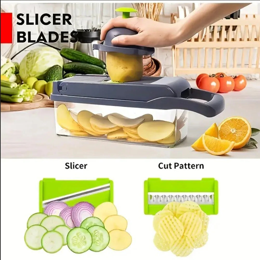 ProCut 14-in-1 Gemüseschneider — Multifunktionaler Obst- & Gemüsehobel