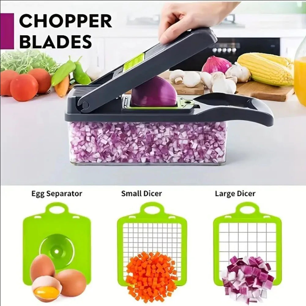 ProCut 14-in-1 Gemüseschneider — Multifunktionaler Obst- & Gemüsehobel